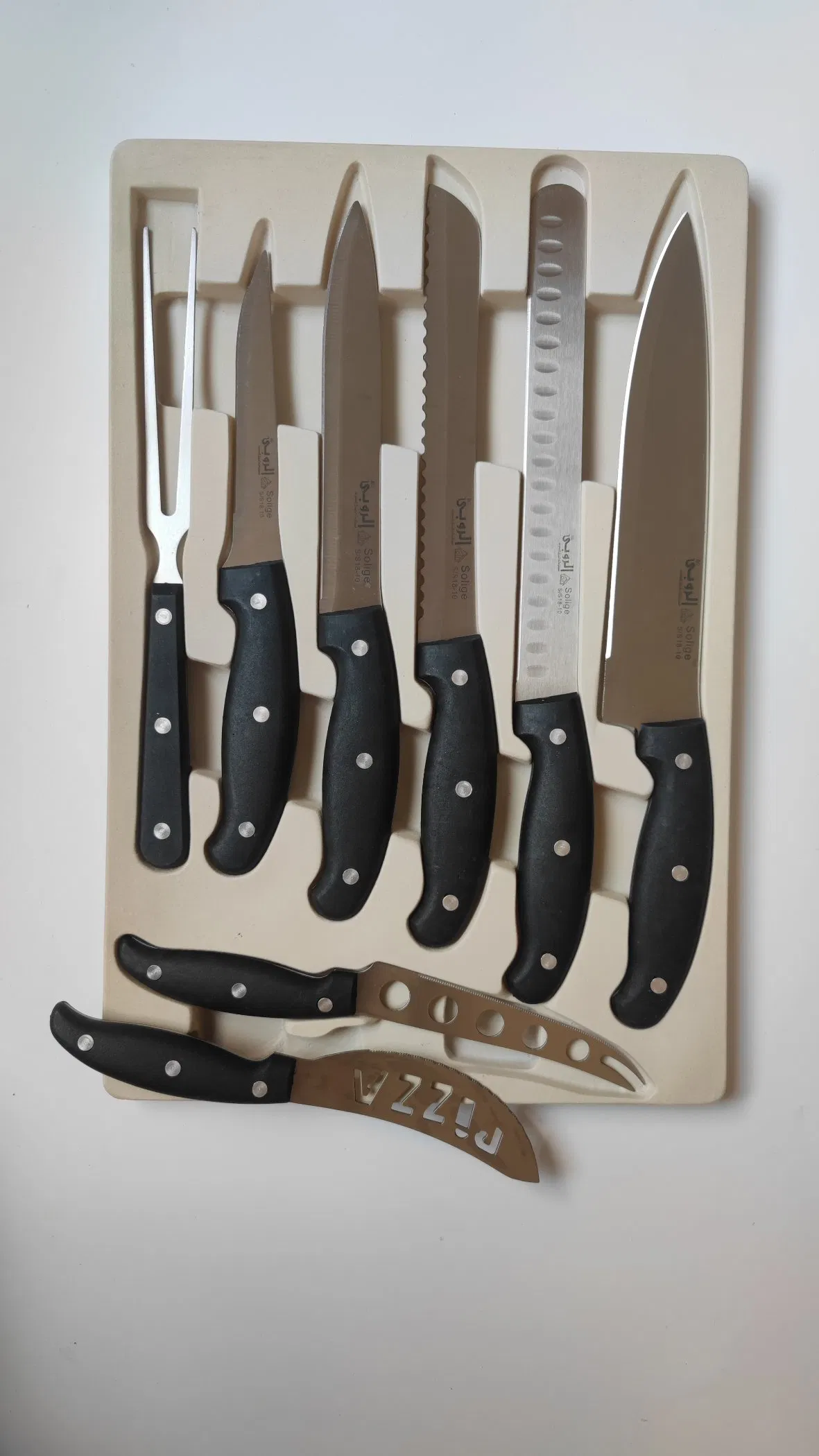 Набор кухонных ножей 32 предмета, нержавеющая сталь