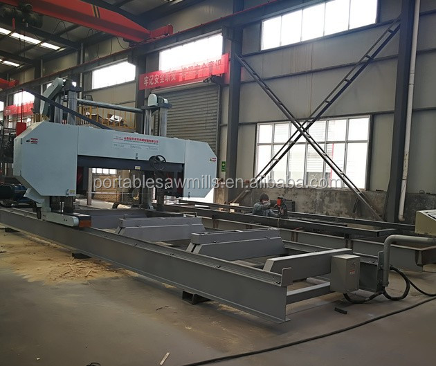 Ленточная пилорама портативная горизонтальная дизельная электрическая