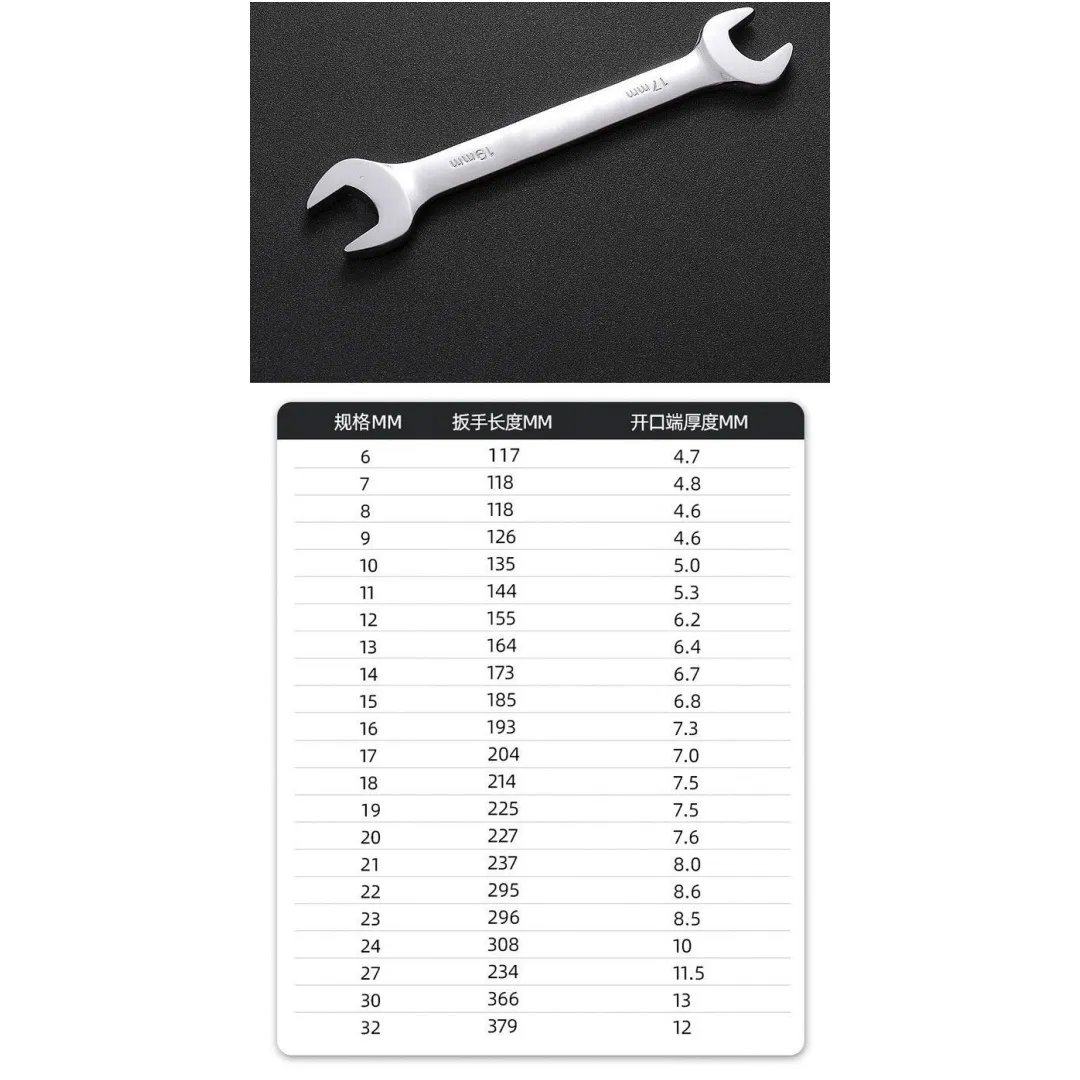 Premium OEM Die Forged Single Open End Spanner Wrench