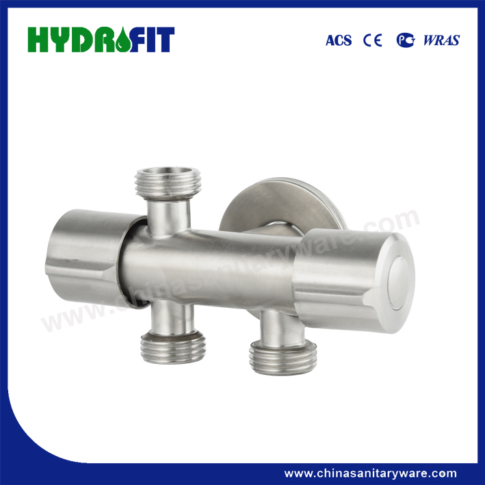 Factory Multi Functional Angle Valve Shattaf Sprayer Accessories 2 Way Valve (FT8702)