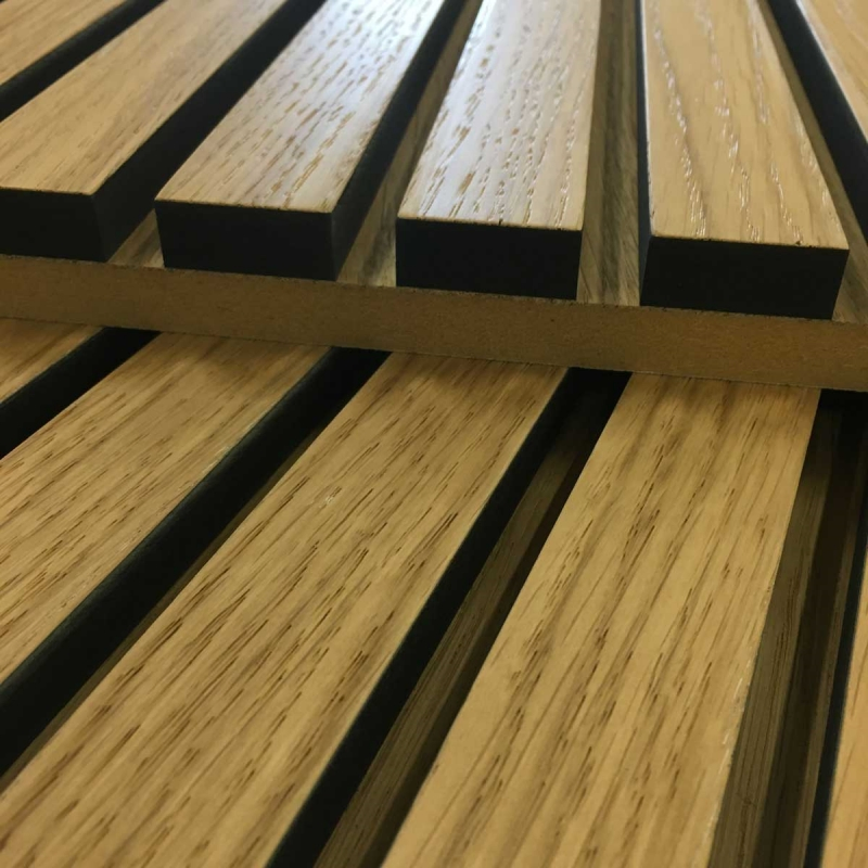 Oak Veneer 3D Milled Wall Panels