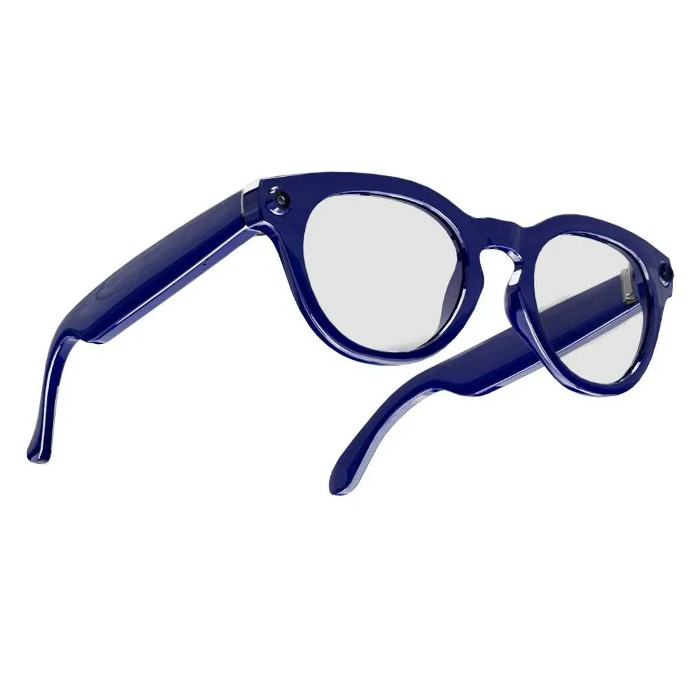 New Trend Men Blue V03-T6 Ai Smart Glasses with Camera Function Ai Wake-up Gpt Support