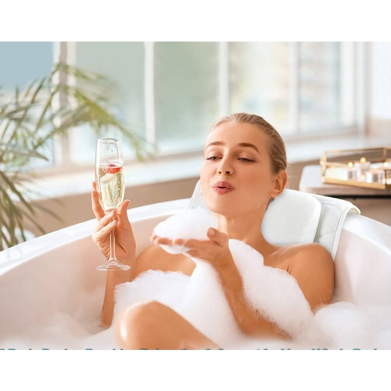 Factory Direct-Sale Full Body Non-Slip Suction Cups 5D Air Mesh Bathtub Pillow
