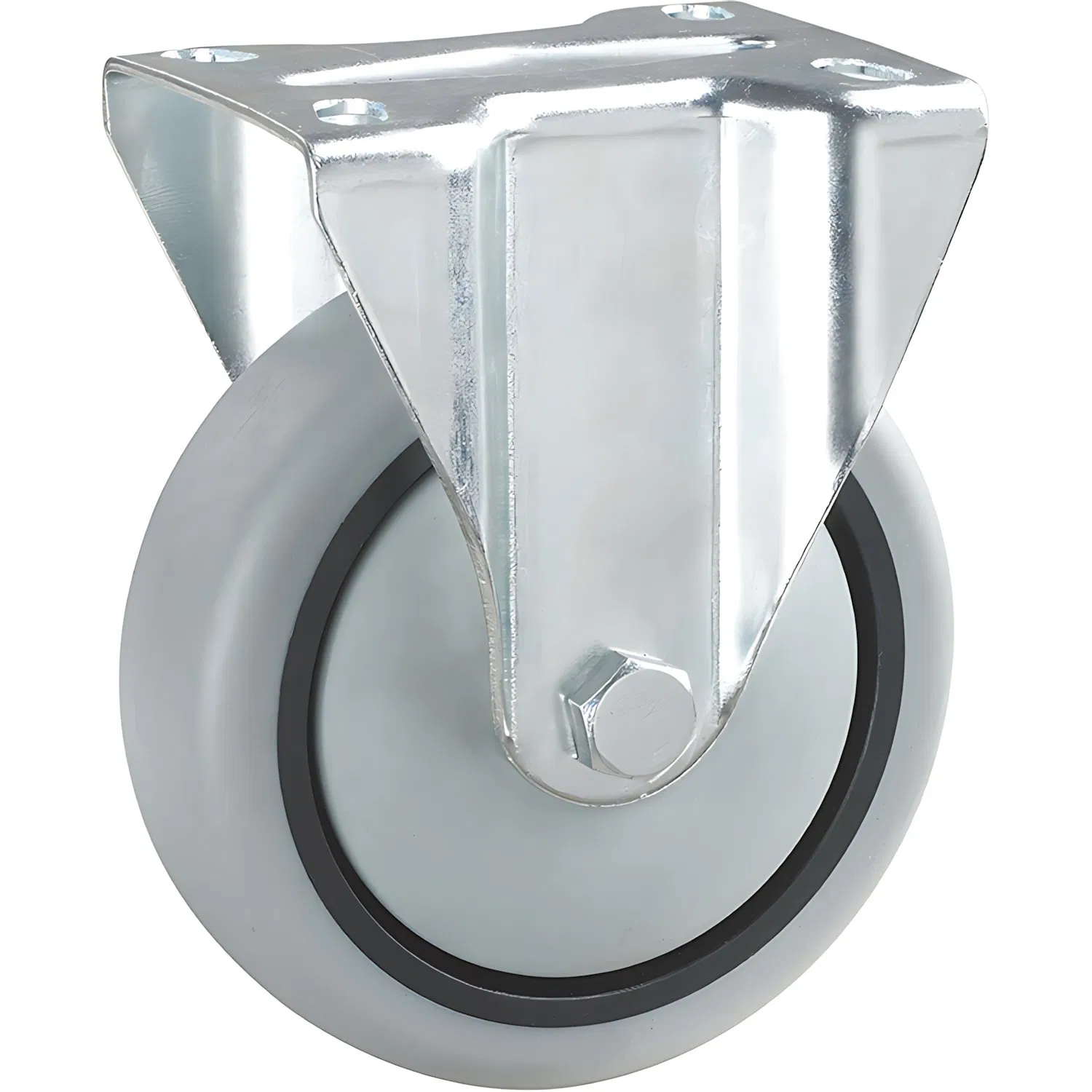 Rigid TPR Caster W/PP Core & Roller Bearing, a-E02#