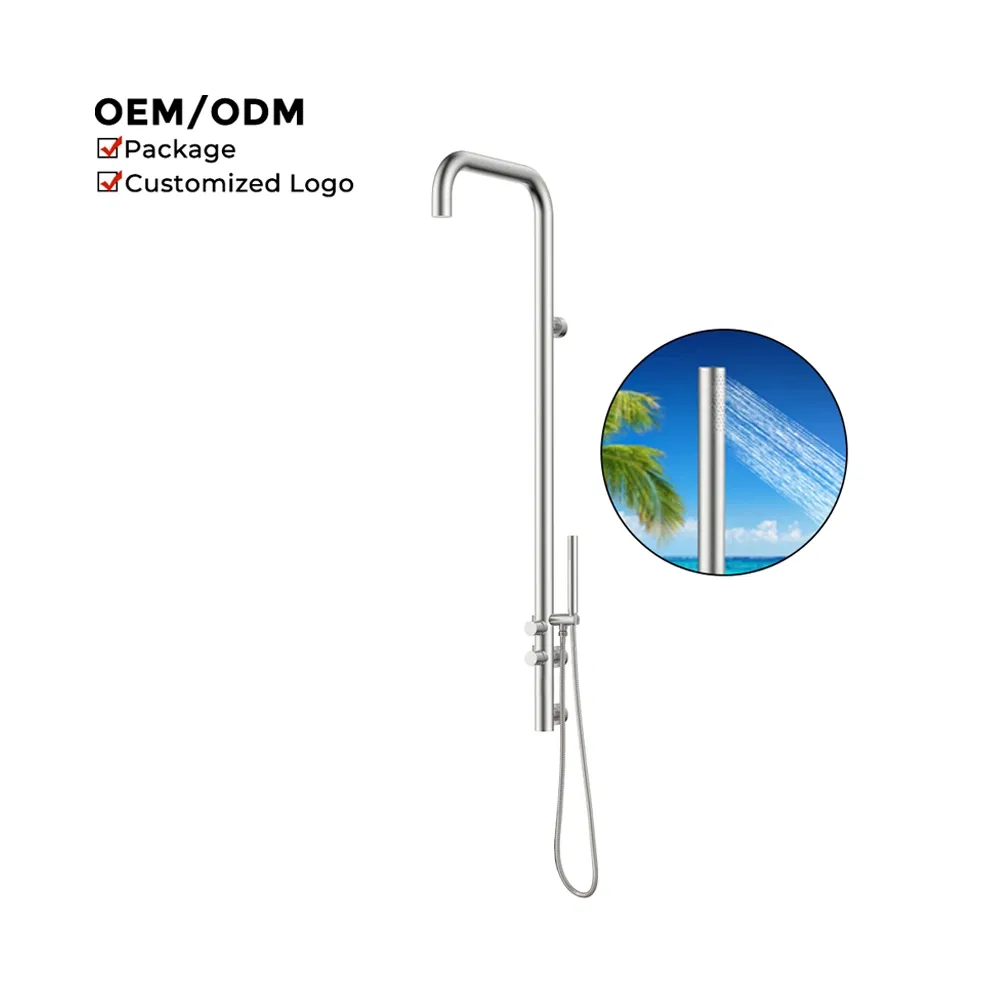 Premium Wall Mounted Stainless Steel Outdoor Shower for Pools