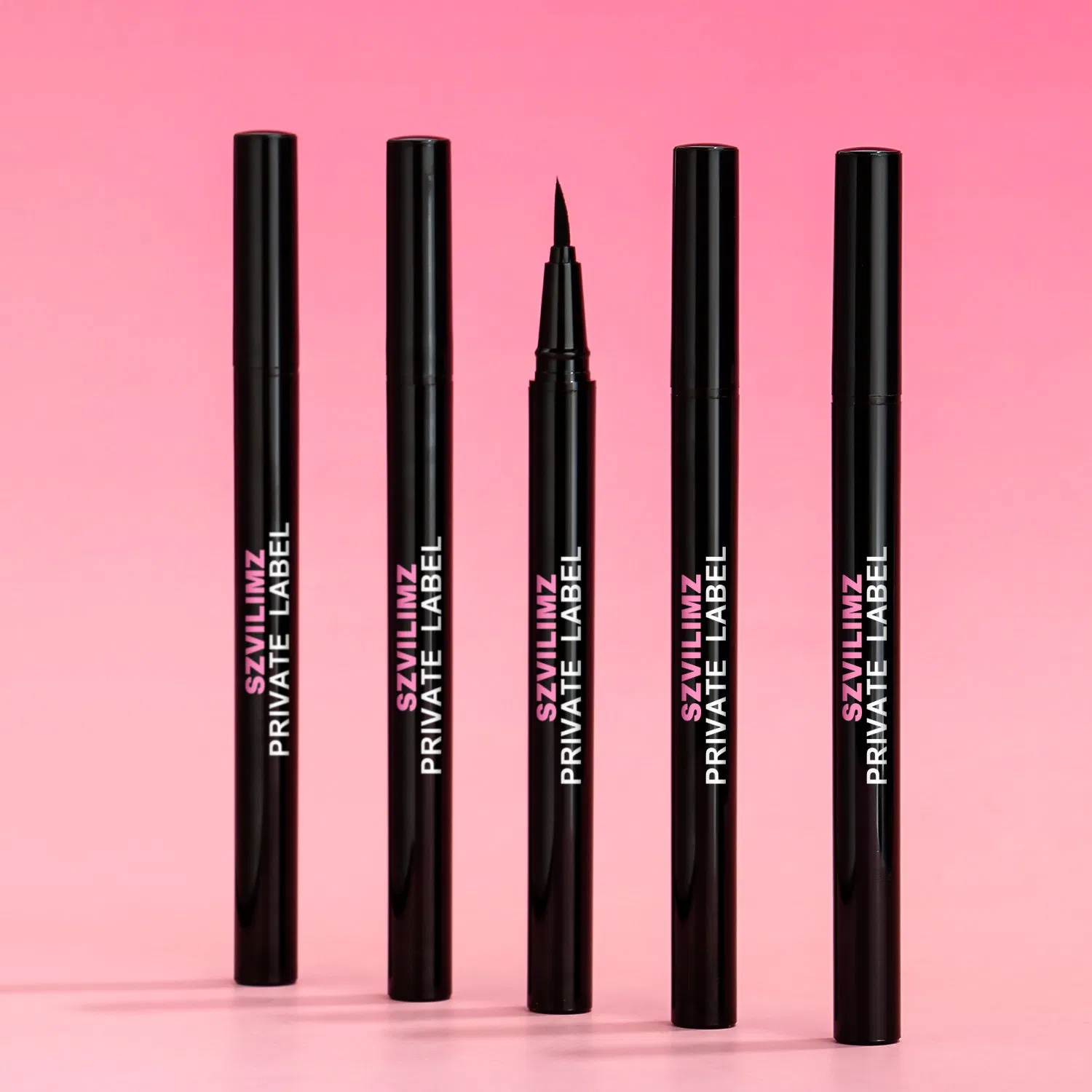 Wholesale Custom Eye Liner Makeup Waterproof Natural Smooth Lasting Black Eyeliner