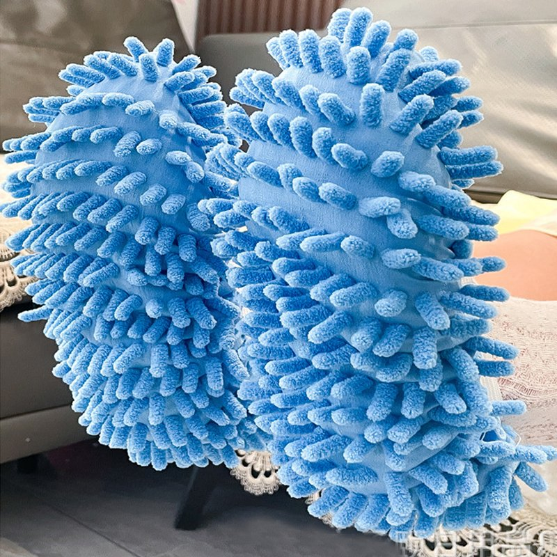 High Density Chenille Shoe Covers Mop Slippers Shoes Cover