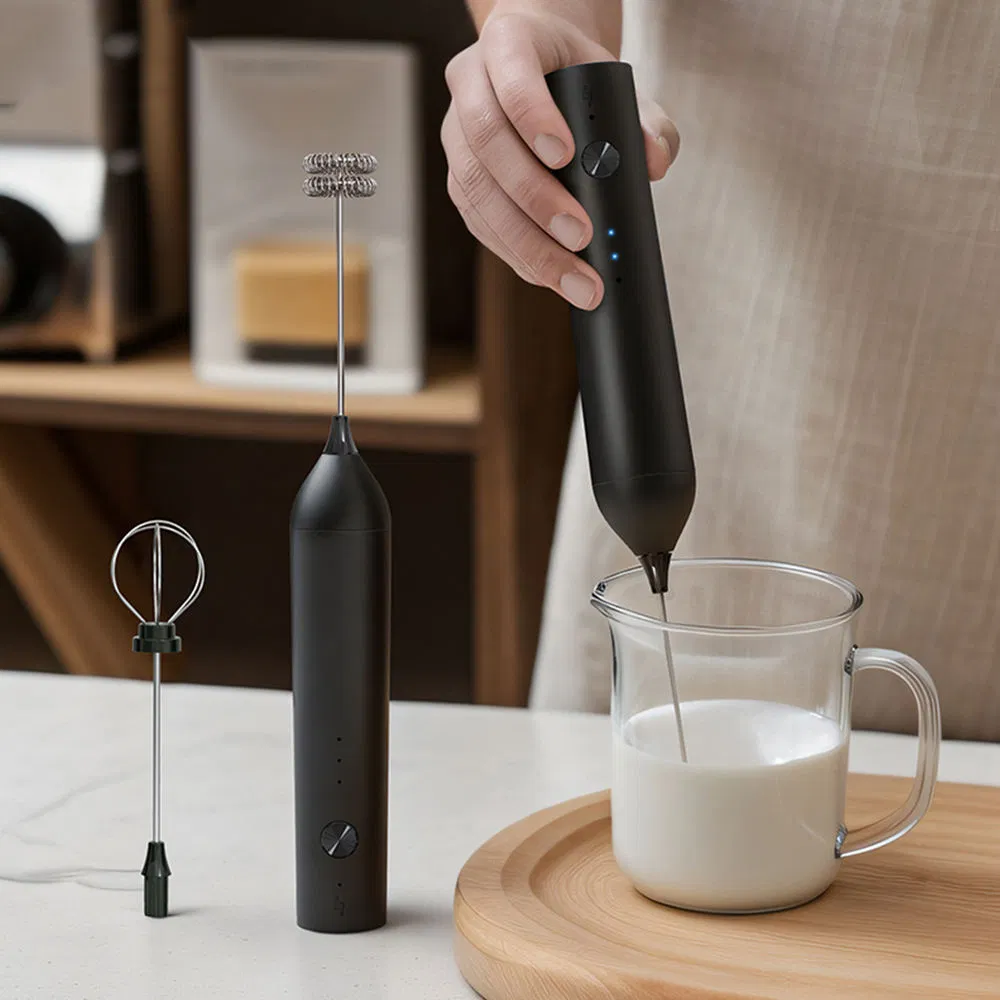 Handheld Battery Operated Electric Foam Maker Drink Mixer Milk Frother