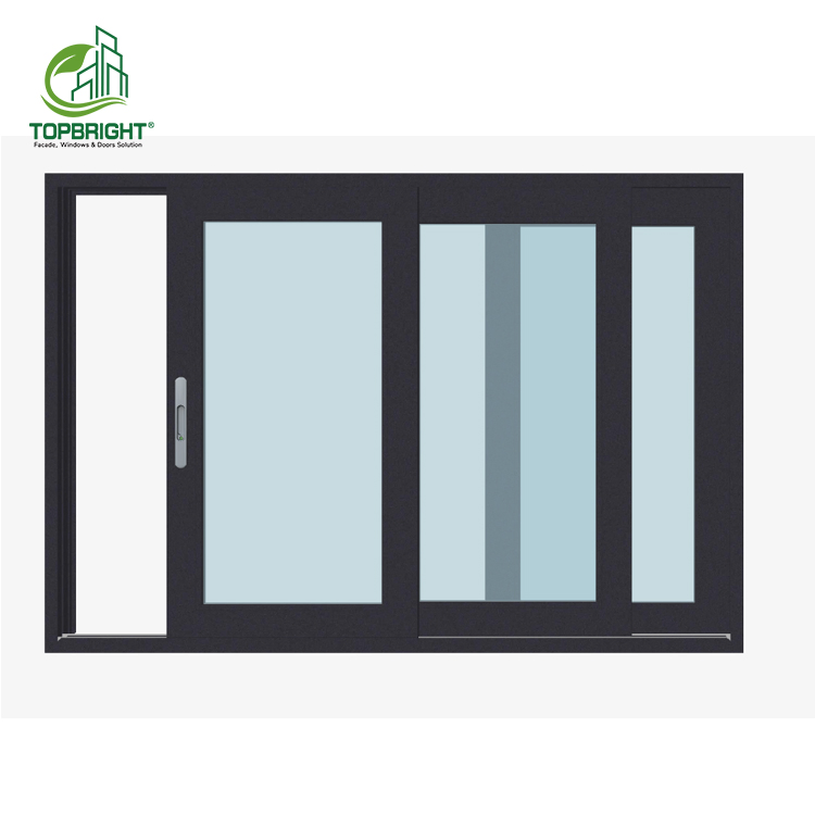 Latest Simple Design Slide Smoothly Aluminum Sliding House Window Track System Home Energy Efficient Aluminum Windows