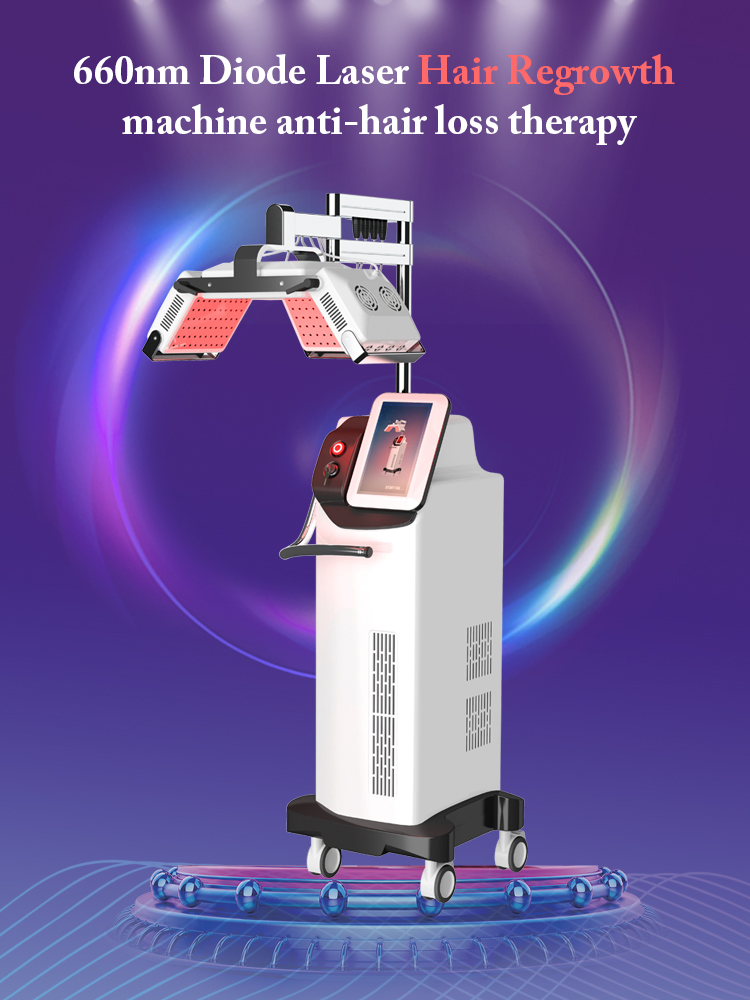 Professional Diode Laser Hair Growth Hair Loss Treatment 650nm Anti-Hair Loss Machine