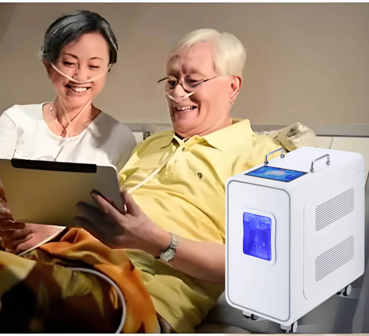 Oxygen Inhalation Generator Electrolysis 3000ml Portable Hydrogen Inhalation Absorption Machine