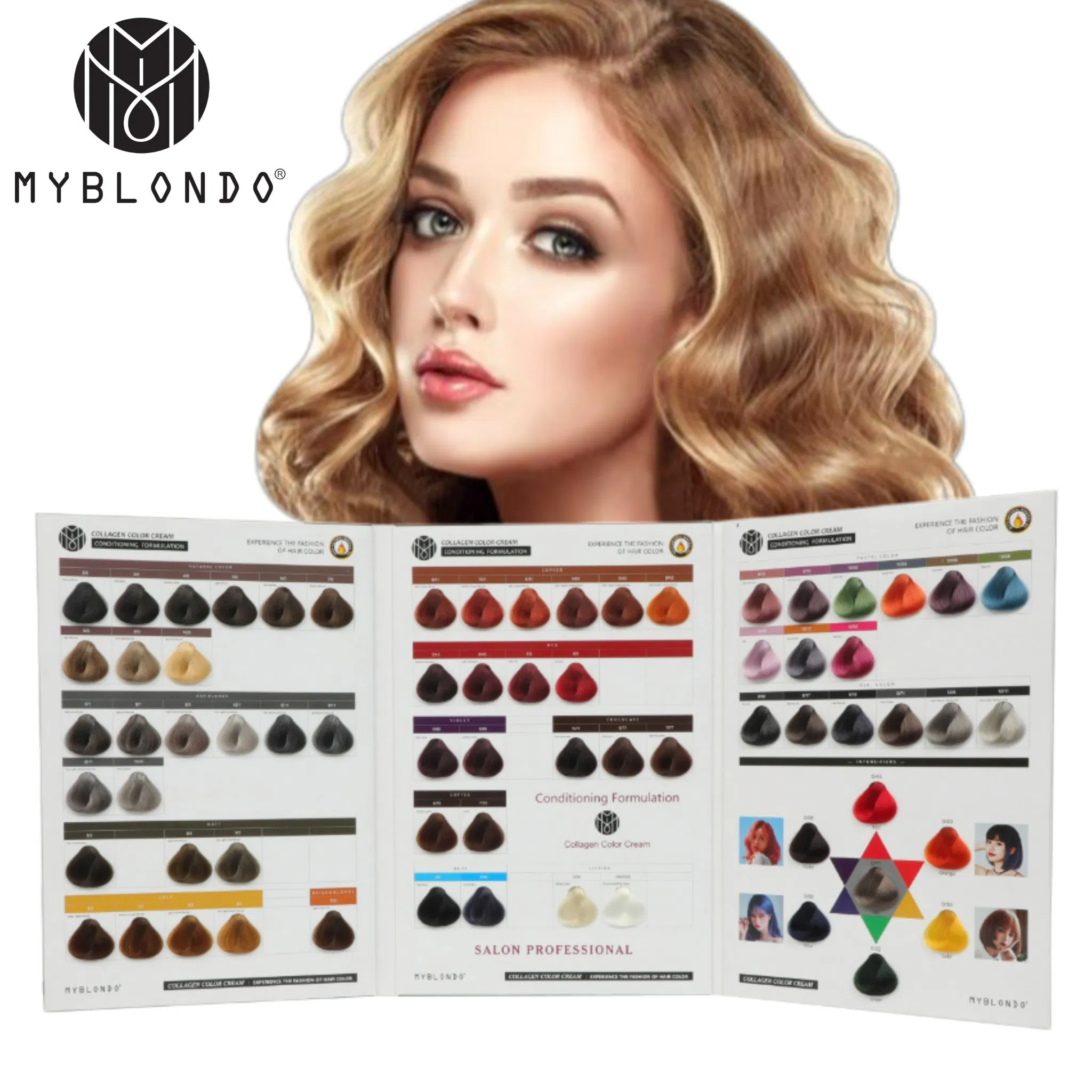 Professional Salon Private Label OEM Low Ammonia Permanent Hair Dye Hair Color Cream