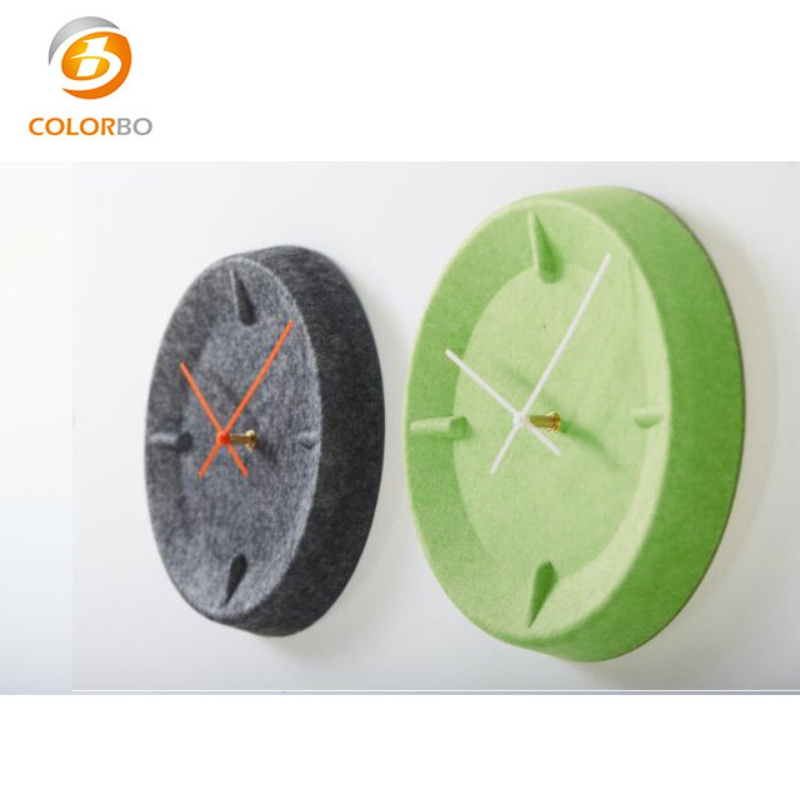 Modern Simple Acoustic Panel Polyester Fiber Wall Clock