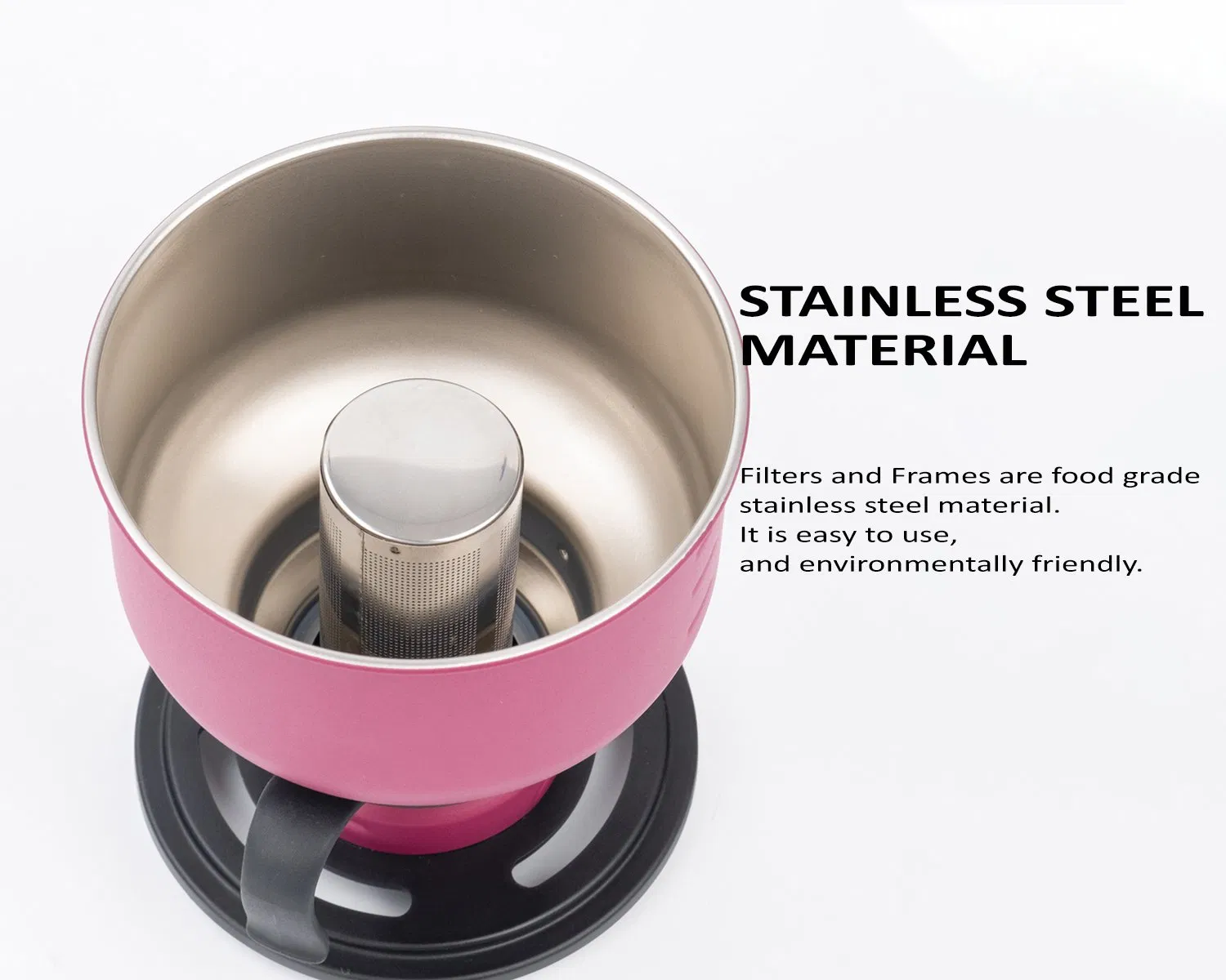 New Arrival Stainless Steel Coffee Filters Camping Coffee Brew Pour Over Set