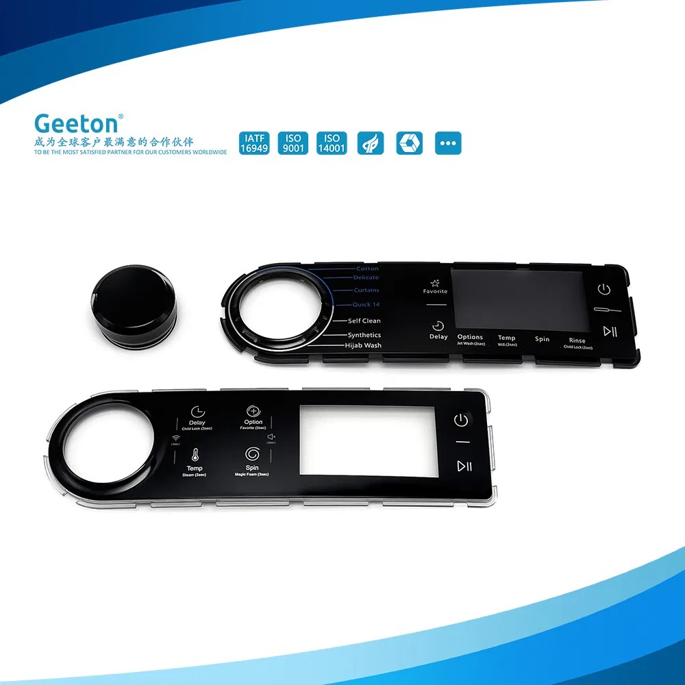 Custom Washing Machine Parts Plastic Parts Interface Faceplate Panel Cover