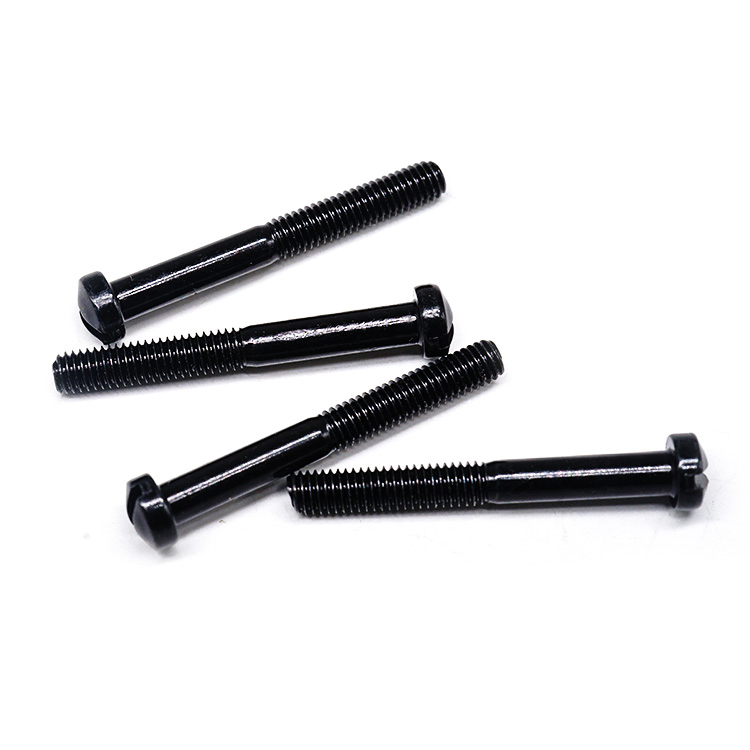 China Metal Manufacturer Custom Drywall Screw Fastener Stainless Steel CNC Parts Black Anodized Half Thread Screws for Baby Chairs