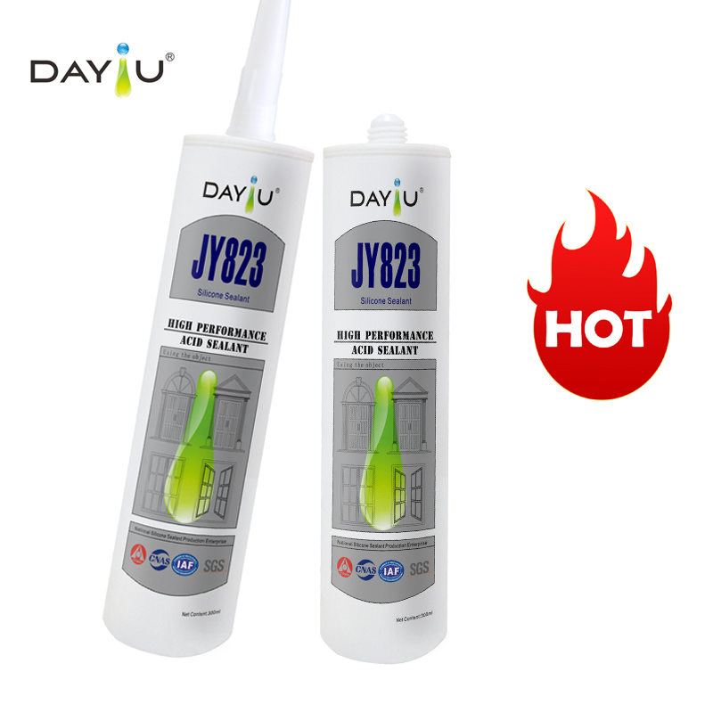 High-Quality Excellent Viscosity Anti-Mildew Construction Weatherproof Strength Big Glass Acid Silicone Sealant