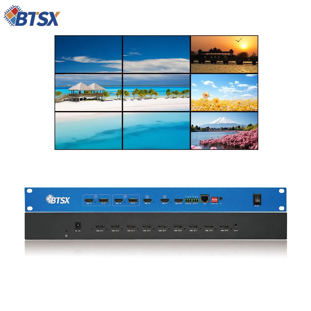 Контроллер видеостены 4K60 с 9 выходами HDMI