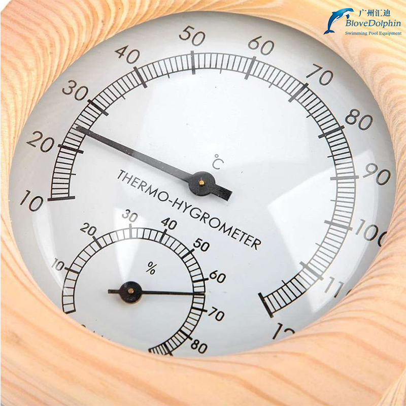 Wooden Sauna Hygrothermograph Thermometer Humidity Temperature Measurement Sauna Room Accessories