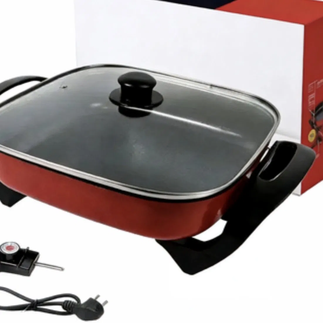 Multifunctional Electric Hot Pot Aluminum Alloy Liner Grilling and Frying