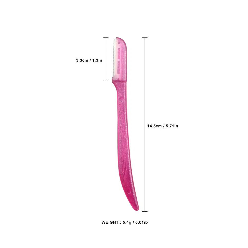Dermaplaning Face Exfoliating Tool 3 Razors Blister Pack Eyebrow Trimmer