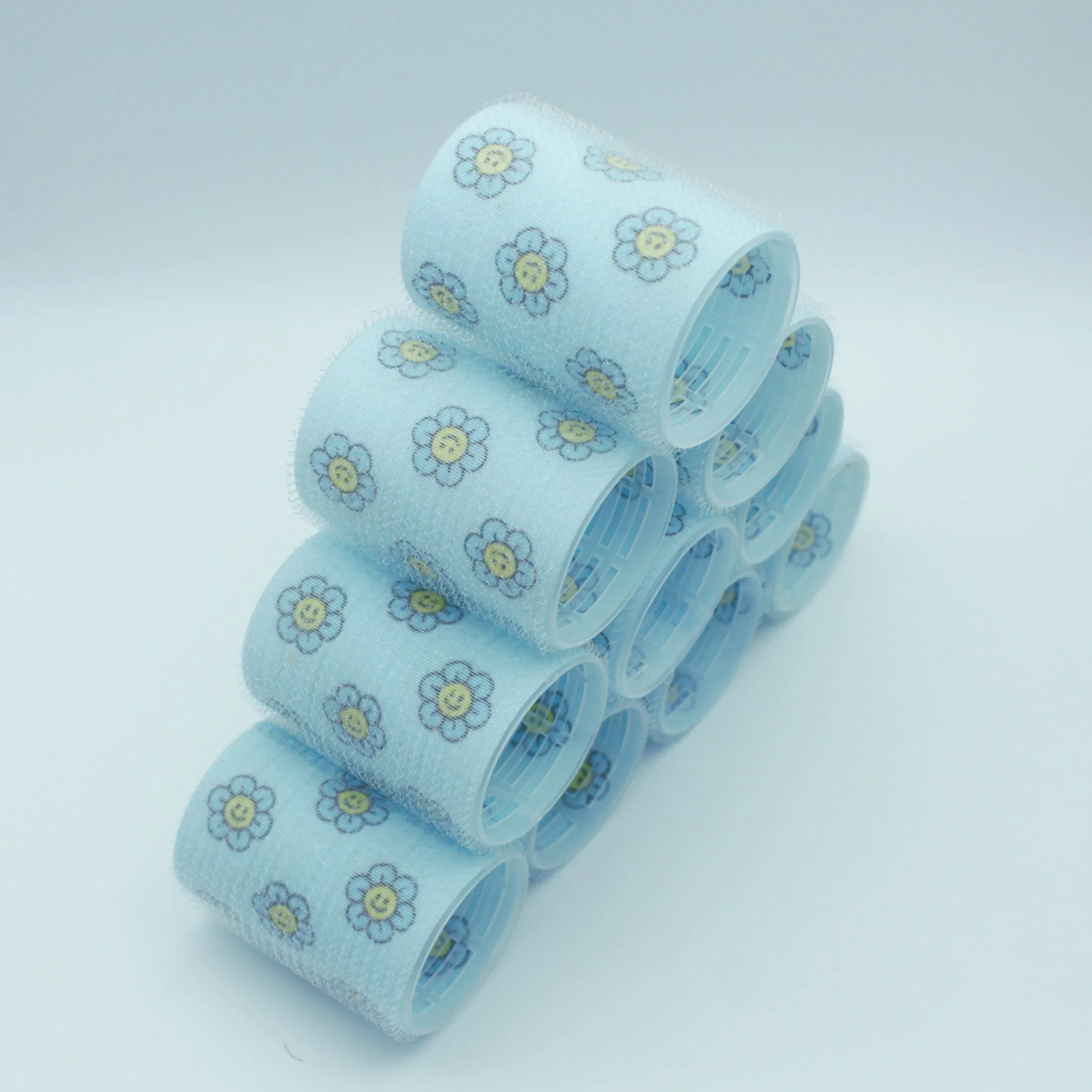 Chic Floral Printed Hair Rollers for Salon-Quality Styling at Home