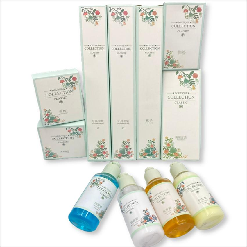 Floral Fragrance Portable Disposable Custom Toiletries for Hotel SPA Travelling