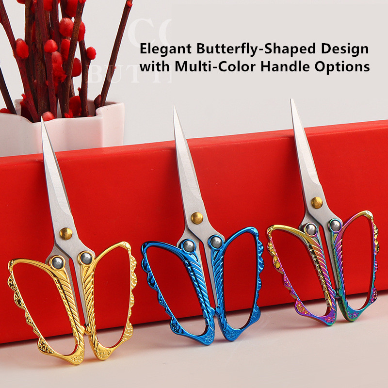 Мини-ножницы для педикюра и лица, сталь, ретро