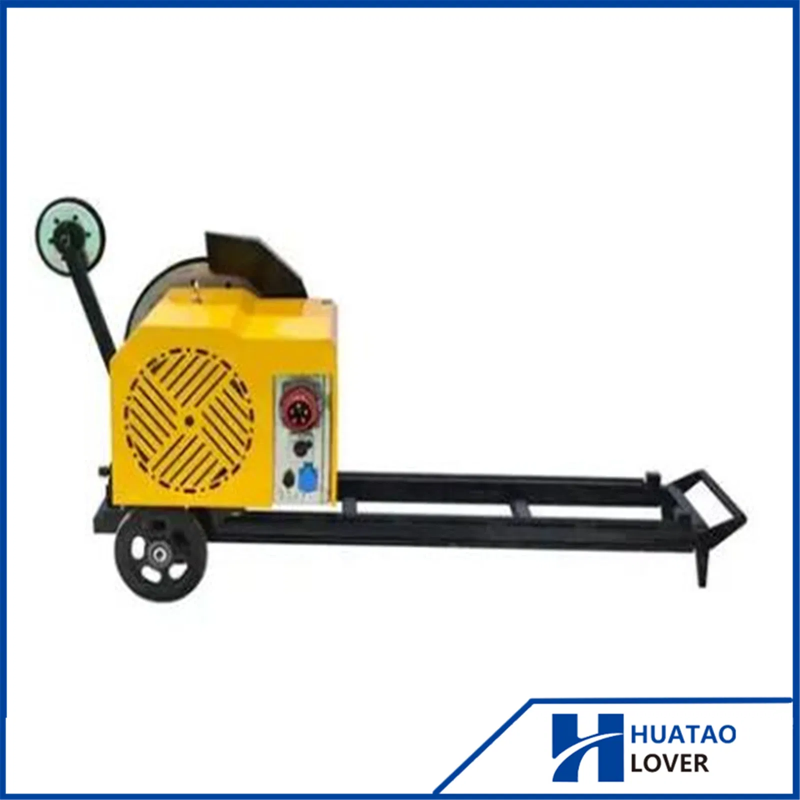 Рельсовая алмазно-канатная пила с постоянным магнитом