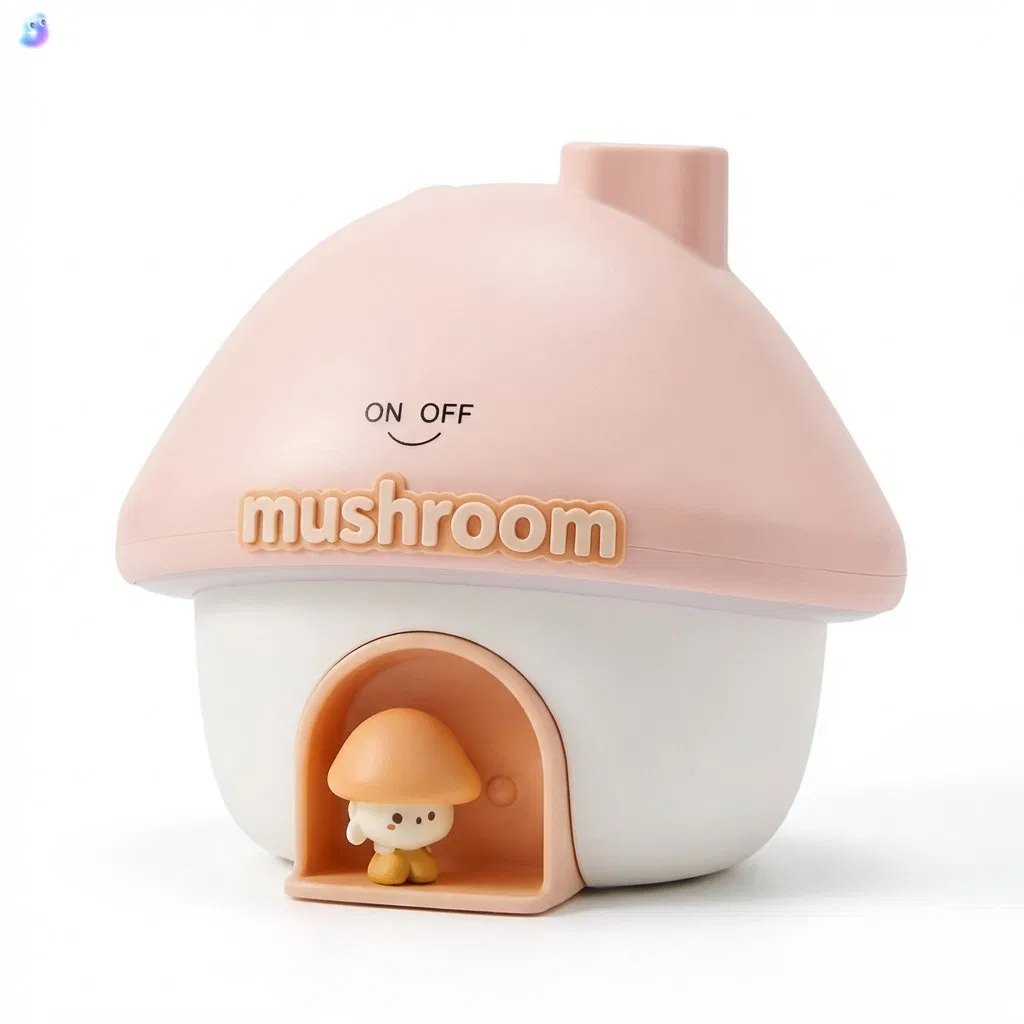 Quiet Desktop Aromatherapy Diffuser Cute Mushroom Humidifier