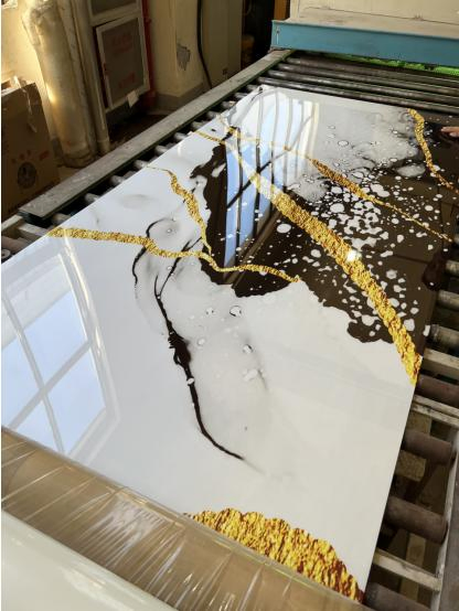 Interior 3D Carbon Crystal Board Bamboo Charcoal Board Building Material