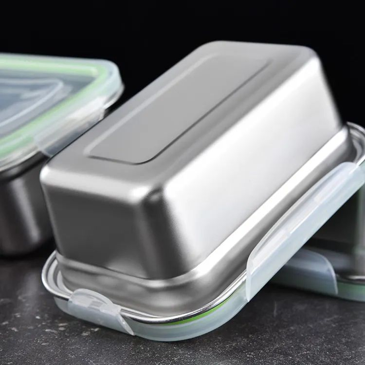 Food Grade 304 Stainless Steel Container Sealed Storage Lunch Box
