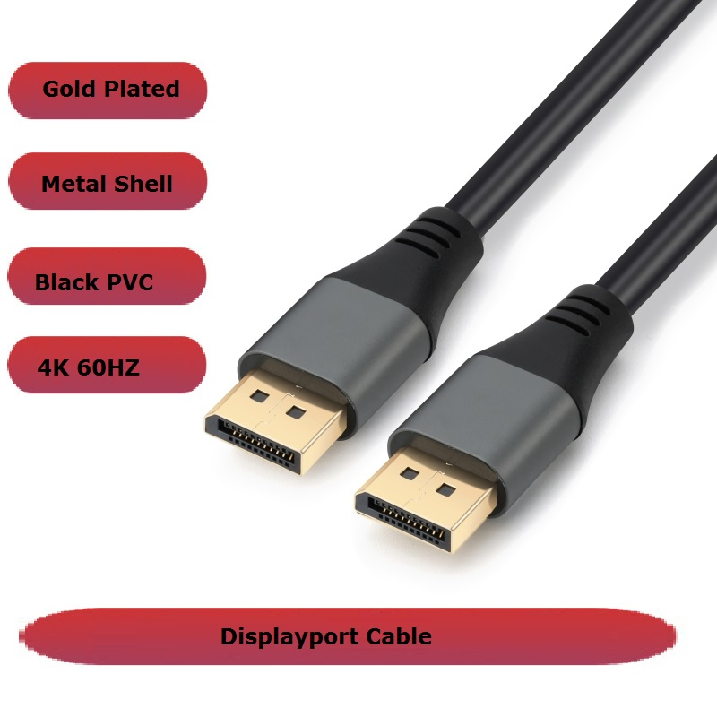 Premium 1.8m Displayport Extension Cable for Seamless Connectivity