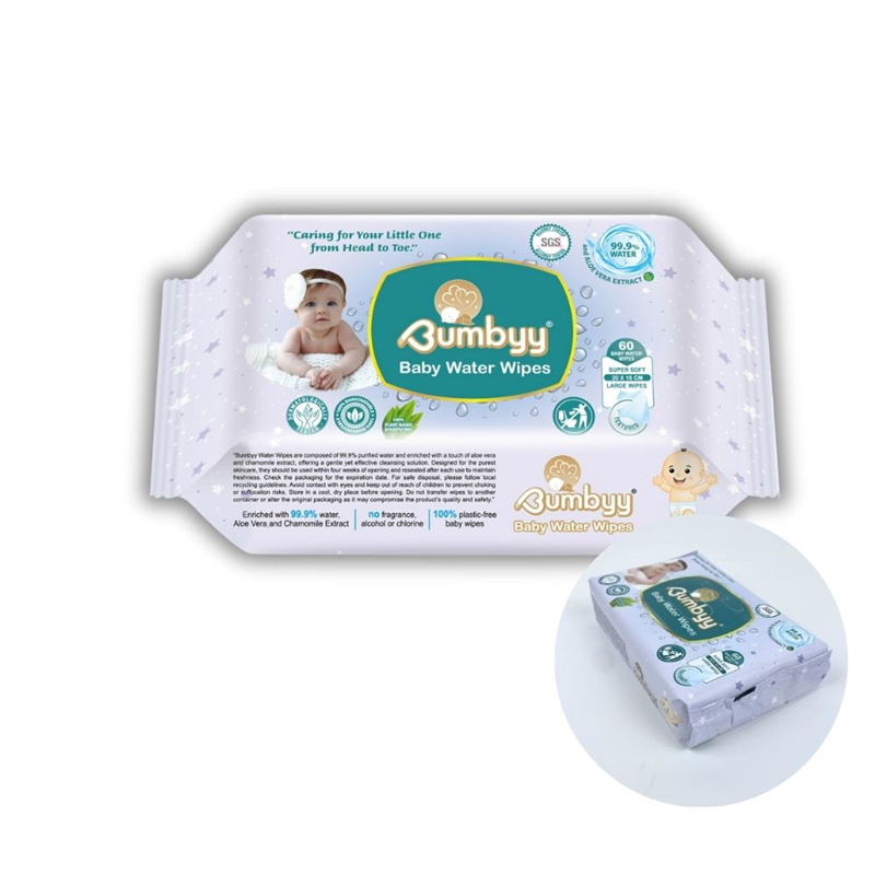 Hot Sale Baby Tender Baby Wipe Wholesale Natural Super Soft Pure Water Baby Wet Wipes in China