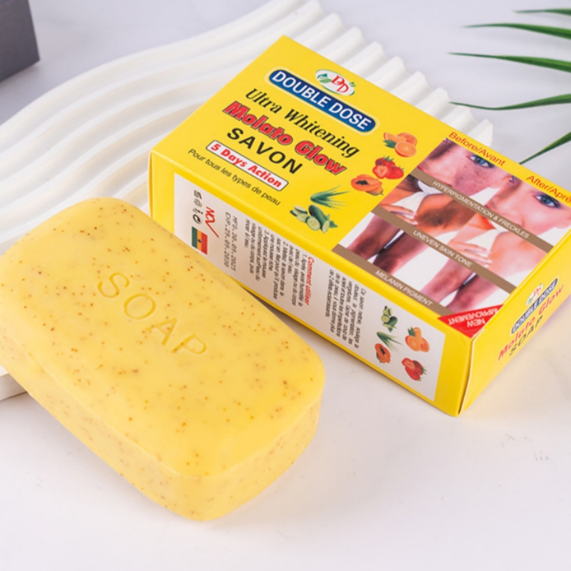 Double Dose Ultra Whitening Molato Glow Bath Soap Custom OEM Wholesale