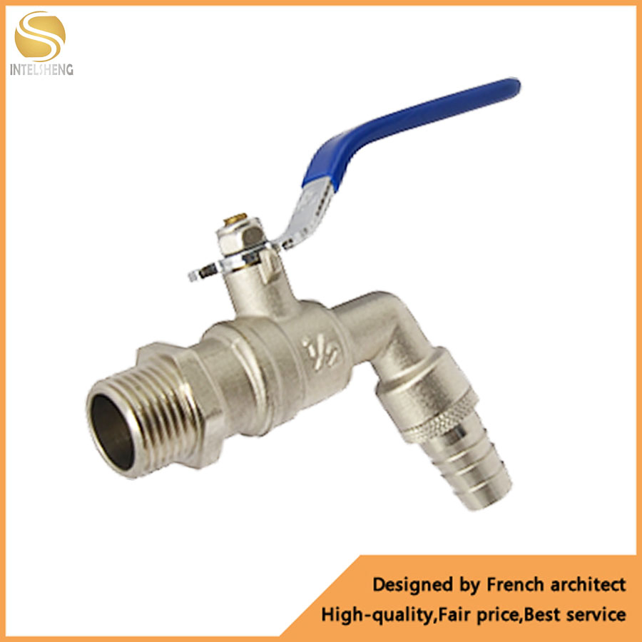 Ball Valve CF8m Hose Tap Bibcock Thread with Nut and Seal