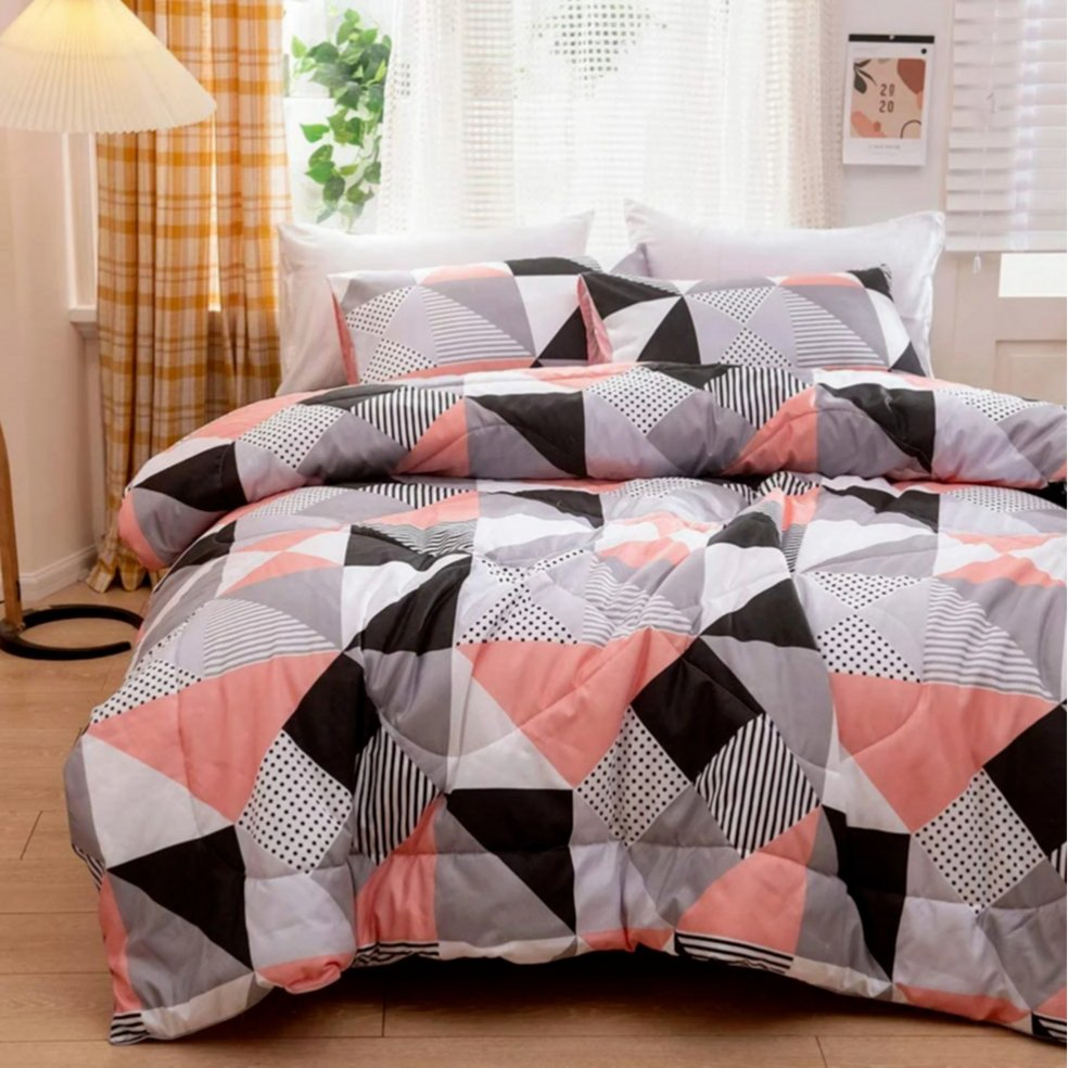 100%Cotton Comforter Bedroom Bedding Sets Square Style Comforter