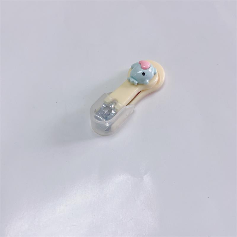 Safety Baby Infant Toe Finger Nail Clipper Cutter with Plastic Catcher and Cartoon Pattern