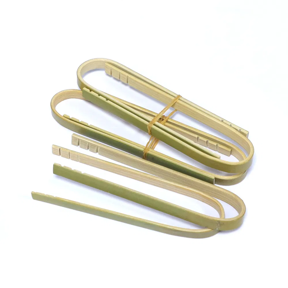Disposable Bread Clip Manufacturing 16cm Bamboo Bread Toaster Clip Wholesale Bamboo Tong