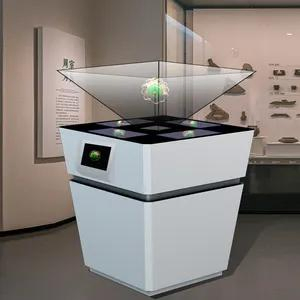 Stylish 3D Holographic Glass Showcase for Stunning Displays