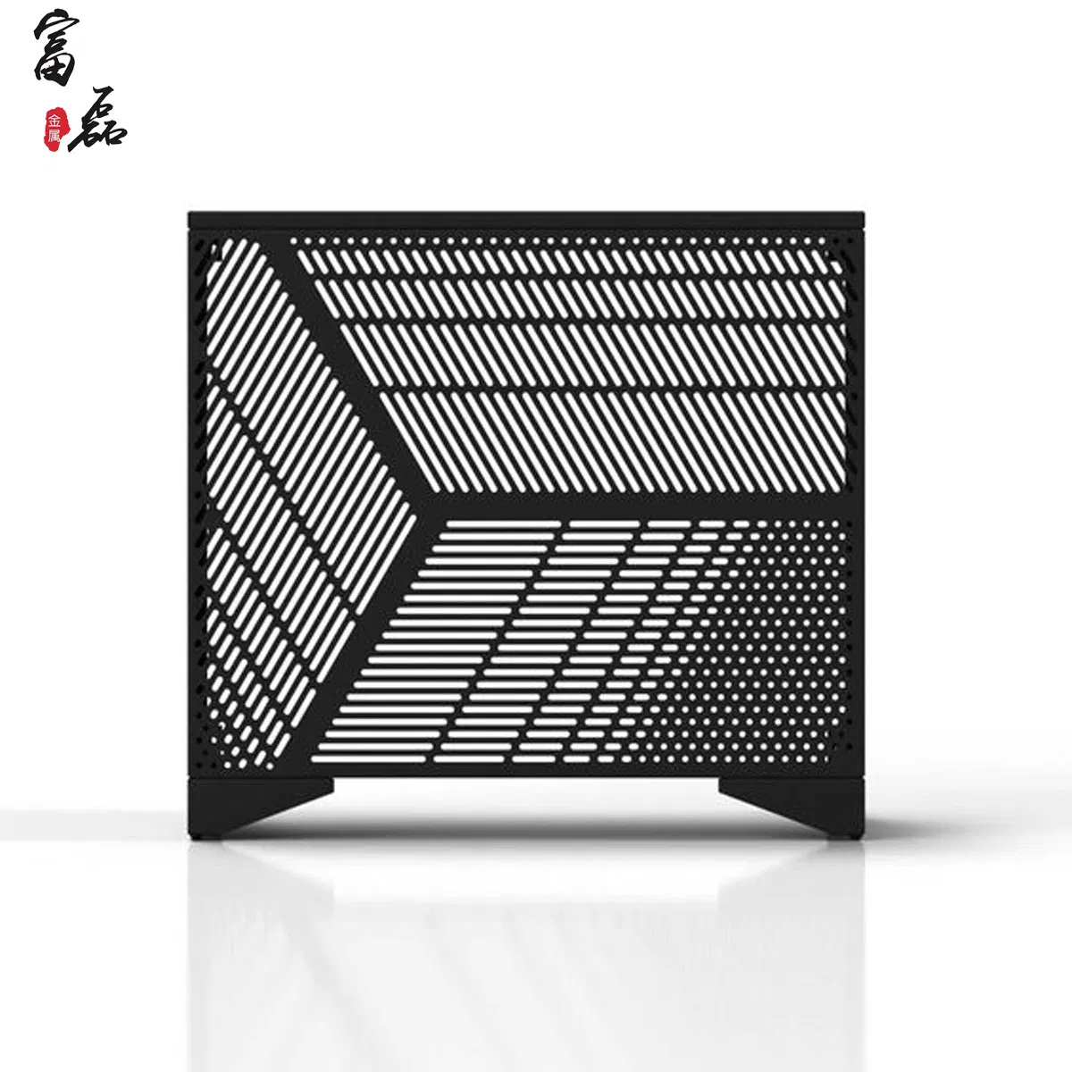 Outdoor Prefabricated Perforated Fireproofing Decorate Aluminum Air Conditioner Outdoor Protective Cover