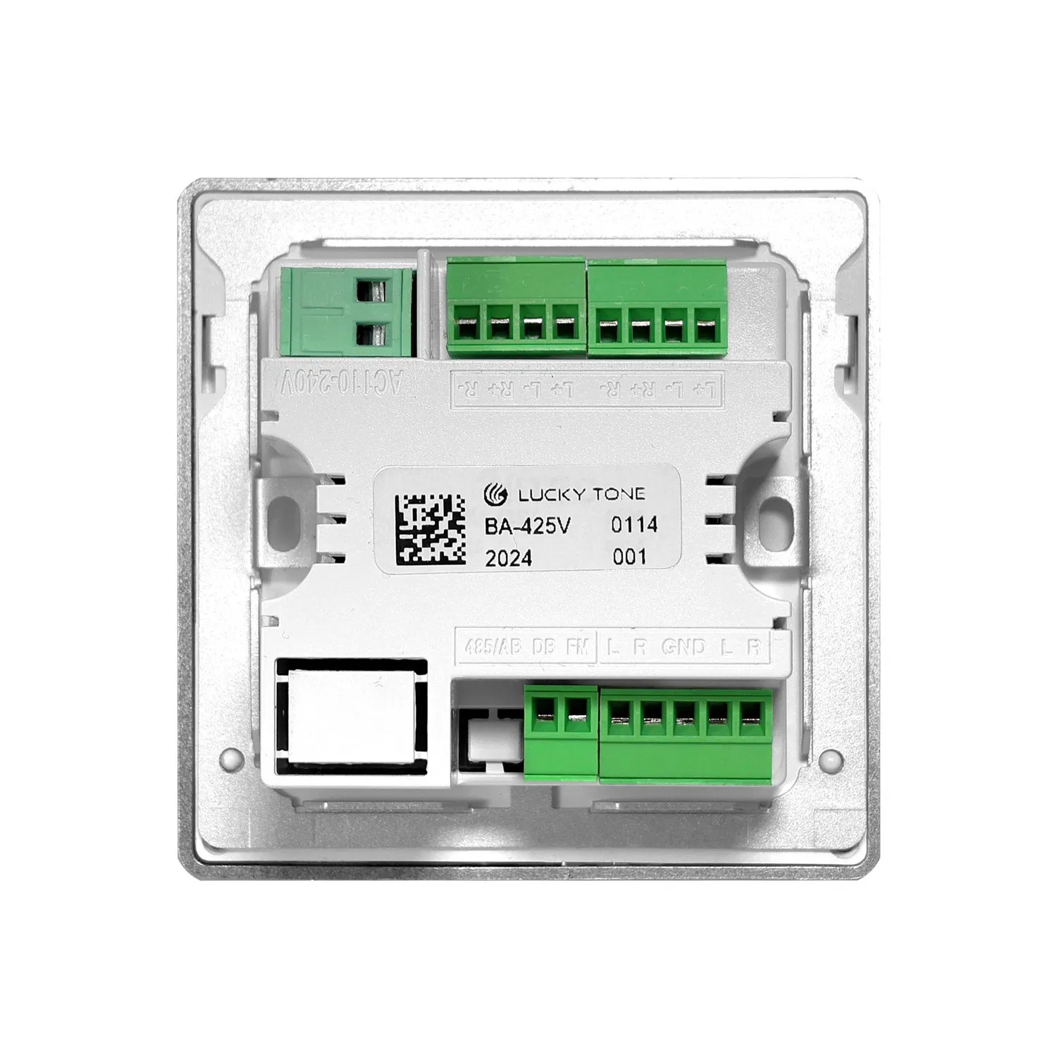 Smart Home Audio 4 Channel 25W Blue Tooth Wall Amplifier with FM Radio/ USB/ TF Card Slot