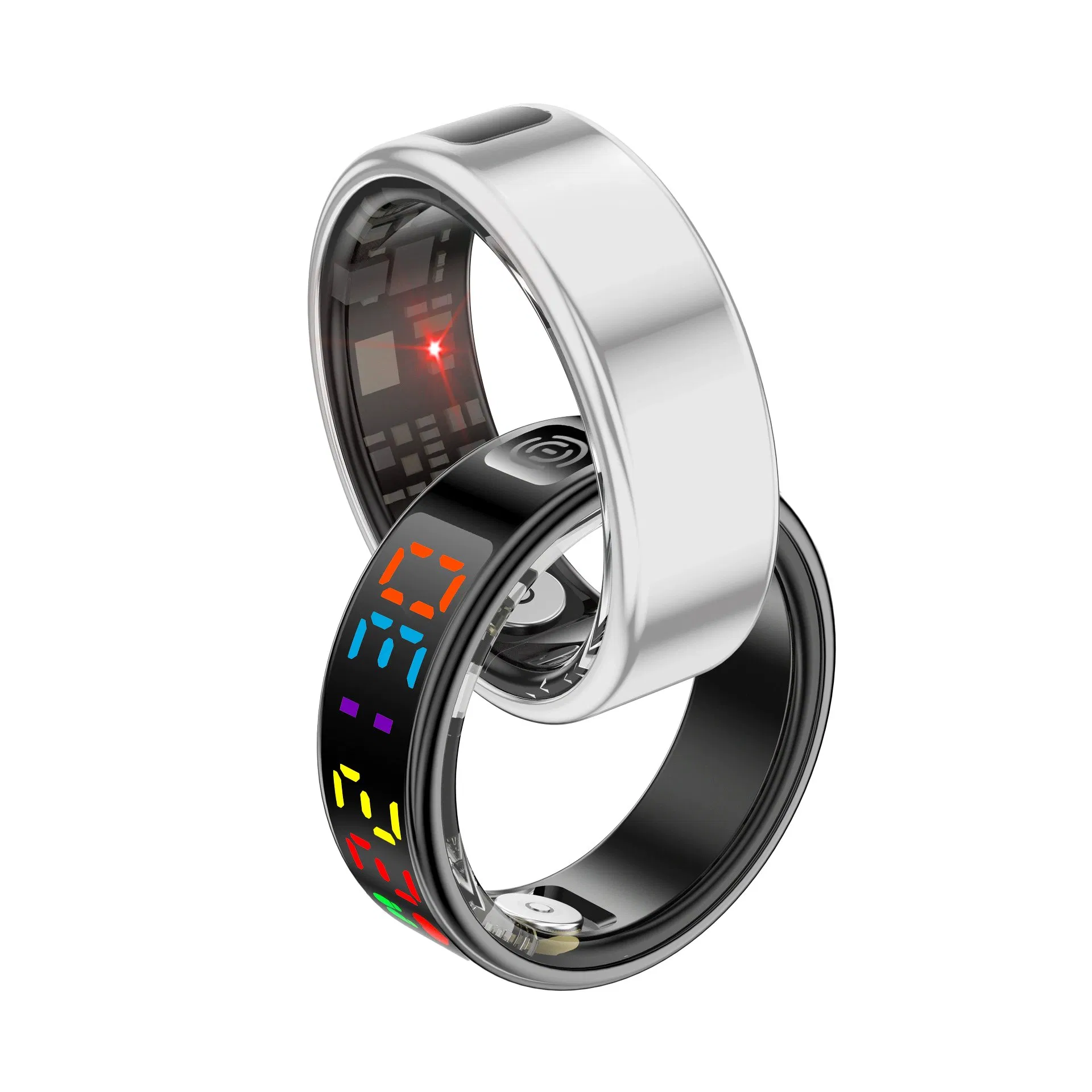 RS01z Stainless Steel Smart Ring 5 Sports Modes, 3-4 Days Use, Bluetooth 5.1, Multi-Language APP