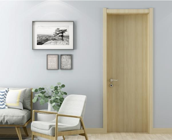 Moisture Content 0.5% WPC Wood-Grain Door, Suitable for Many Places