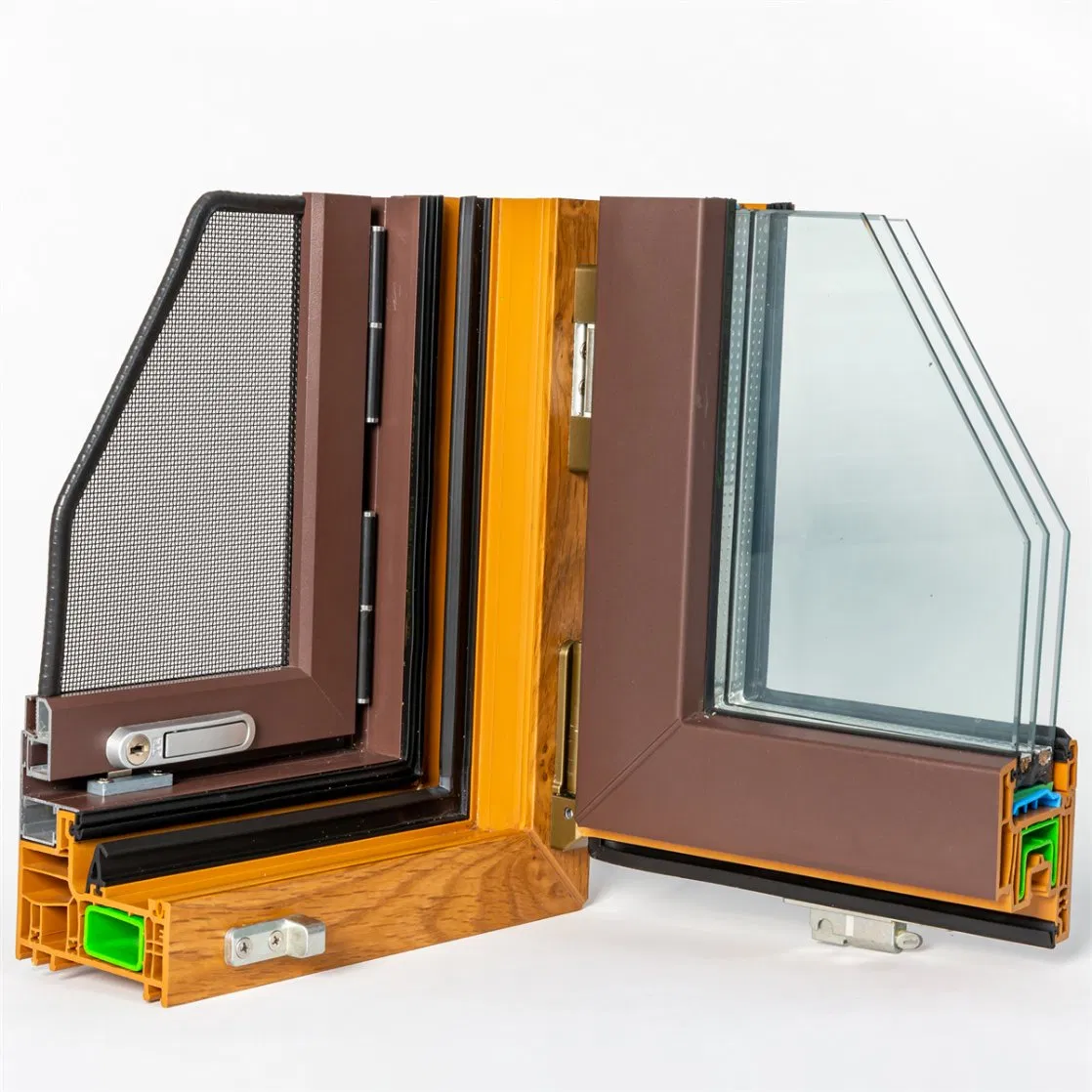 Baydee UPVC Profile 60mm Casement 80mm 88mm Sliding Windows Doors High Quality