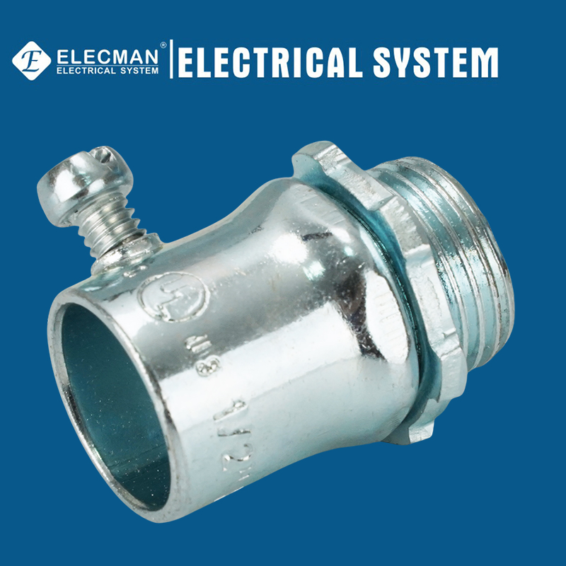 UL Listed Steel EMT Connector Set Screw / Connector EMT/ Termial EMT Conduit Connector