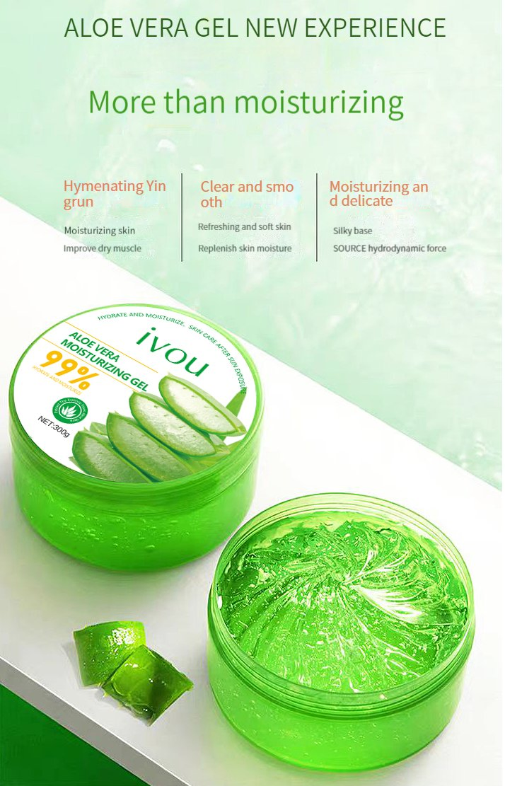 Multipurpose Hydrating After Sunburn Aloe Vera Jelly Gel for Face
