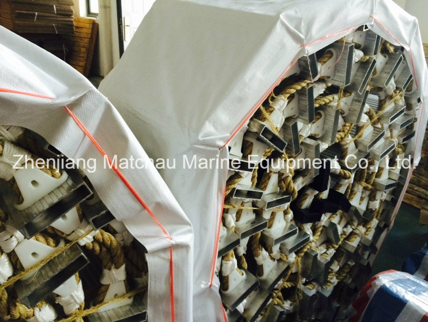 Aluminum Embarkation Rope Step Ladder with Rubber Plates