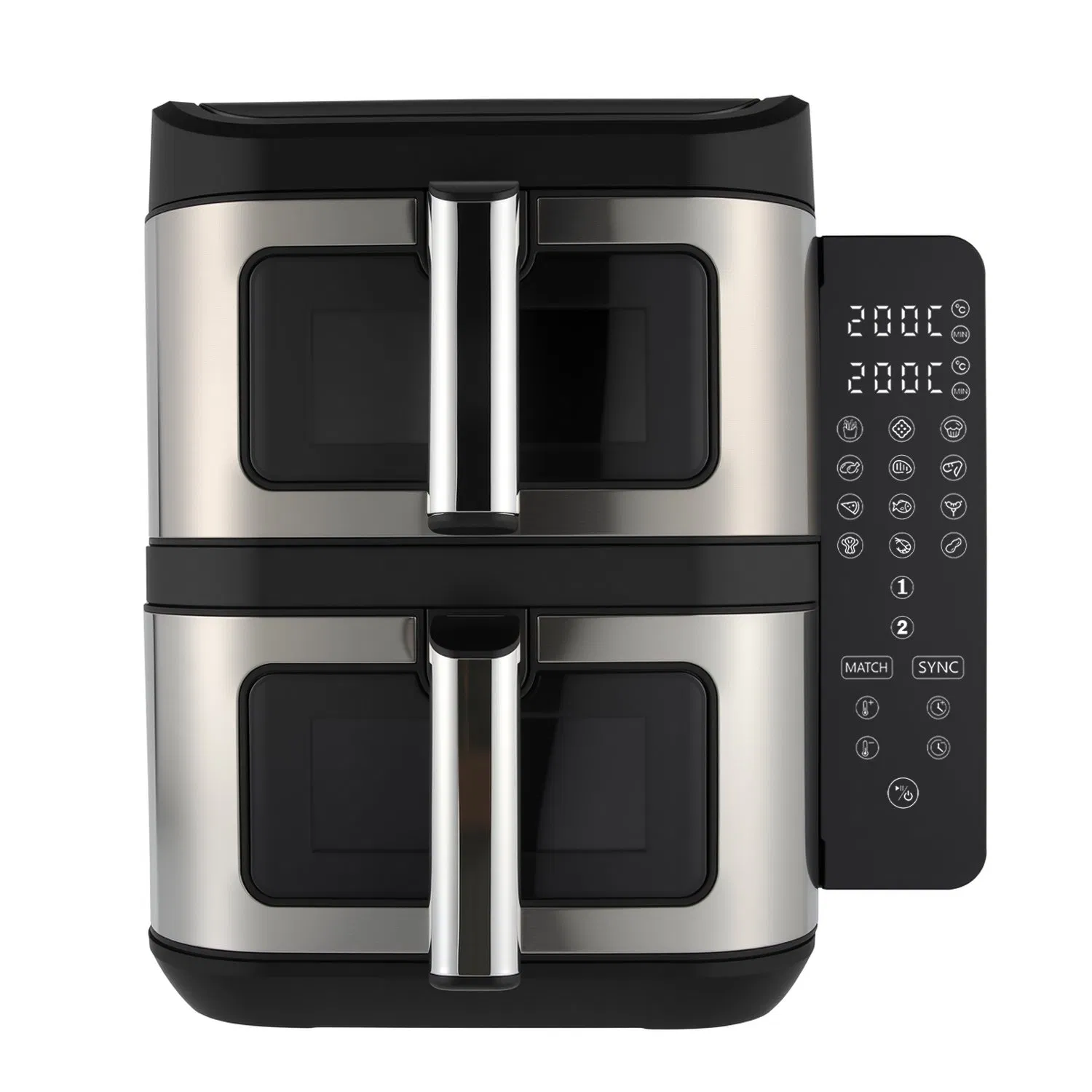 Foldable Screenair Fryer Kitchen Electronics 11L Visible Window with Metal Air Fryer