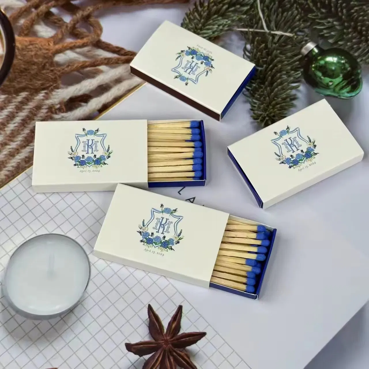 Personalize Fashionable Creative Household Boxed Matches Outdoor Emergency Disposable Match Vintage and Retro Matches